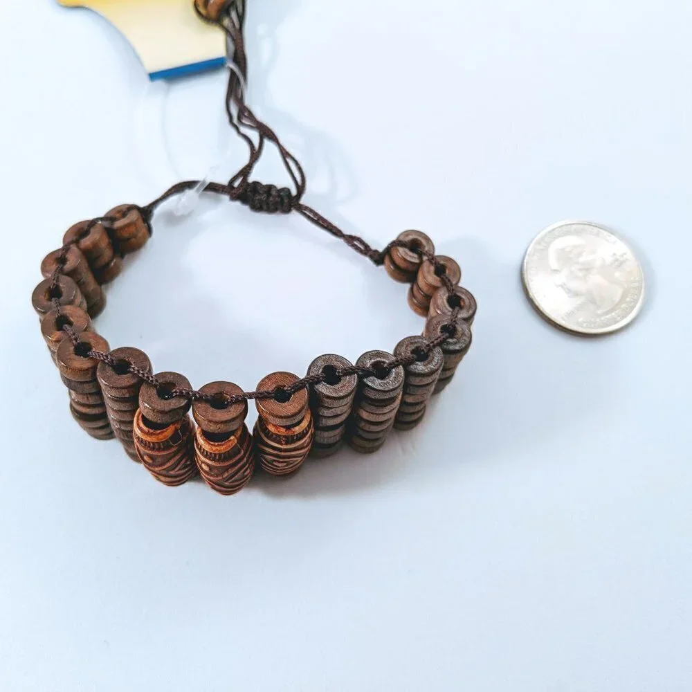 NWT Darice Natural Wood Bracelets